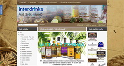 Desktop Screenshot of eshop.interdrinks.cz