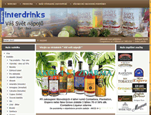 Tablet Screenshot of eshop.interdrinks.cz